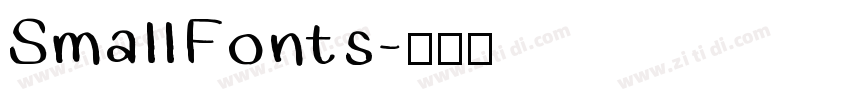 Small Fonts字体转换